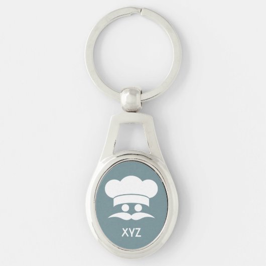 Kundenspezifische Farb- u. Monogrammschlüsselkette Schlüsselanhänger (Vorderseite)