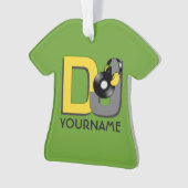 Kundenspezifische Farb- u. Monogrammverzierung DJ Ornament (Vorderseite)