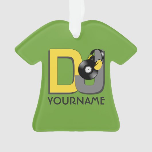 Kundenspezifische Farb- u. Monogrammverzierung DJ Ornament (Vorderseite)