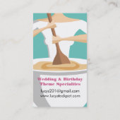 Kundenspezifische Farbbäckereifrau, die riesige Visitenkarte (Rückseite)