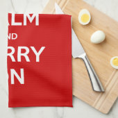 Kundenspezifische Farbe behalten Ruhe und machen Geschirrtuch (Viertel Falte)