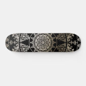 Kundenspezifische Farbe der Goldfolien-Mandala-| Skateboard (Horizontal)