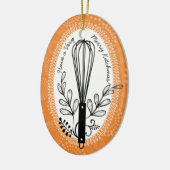 Kundenspezifische Farbe wischen kulinarische Keramikornament (Links)