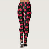 Kundenspezifische FarbeKawaii glückliche rote Leggings (Rückseite)
