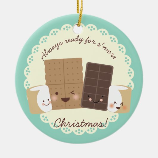 Kundenspezifische Farbesmores, die Keramik Ornament (Vorne)