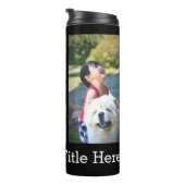 Kundenspezifische FarbFoto-Collage Thermosbecher (Nach rechts gedreht)