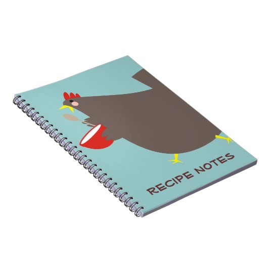 Kundenspezifische Farbhuhn-Mischschüssel, die Notizblock (Rechte Seite)