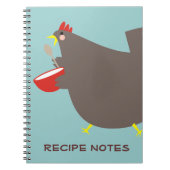 Kundenspezifische Farbhuhn-Mischschüssel, die Notizblock (Vorderseite)