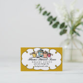 Kundenspezifische Farbküchenkanister, die Visitenkarte (Stehend Vorderseite)