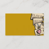 Kundenspezifische Farbküchenkanister, die Visitenkarte (Rückseite)