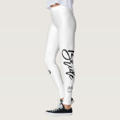 Kundenspezifische Farbmodisches Skript "Braut " Leggings (Links)