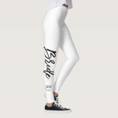 Kundenspezifische Farbmodisches Skript "Braut " Leggings (Rechts)