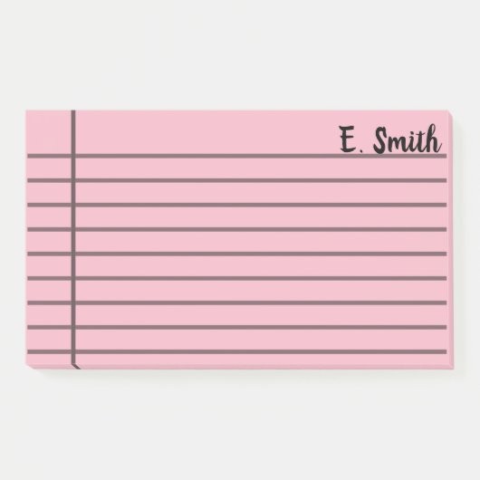 Kundenspezifische Farbpersonalisiertes großes Post-it Klebezettel (Vorderseite)