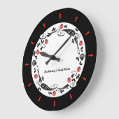 Kundenspezifische FarbRetro Gemüse-Küchenuhr Große Wanduhr (Winkel)