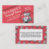 Kundenspezifische FarbRetro Stand-Mischerbäckerei Visitenkarte (Vorne/Hinten)