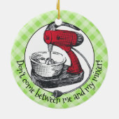 Kundenspezifische FarbRetro Standmischer Keramik Ornament (Hinten)