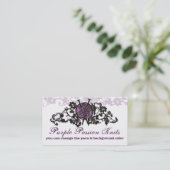 kundenspezifische FarbStricknadelgarn goth Visitenkarte (Stehend Vorderseite)