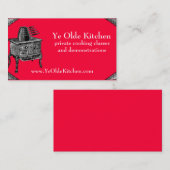 Kundenspezifische Farbverschiebt Vintager Ofenofen Visitenkarte (Vorne/Hinten)