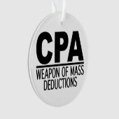 Kundenspezifische Farbverzierung CPAs Ornament (Vorderseite)
