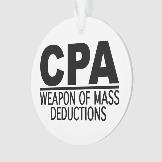 Kundenspezifische Farbverzierung CPAs Ornament (Vorderseite)