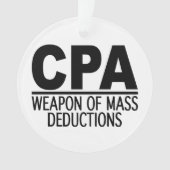 Kundenspezifische Farbverzierung CPAs Ornament (Vorderseite)