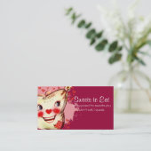 kundenspezifische FarbVintage Visitenkarte (Stehend Vorderseite)