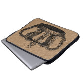 Kundenspezifische FarbVintager Kronenkasten Laptopschutzhülle (Vorne Knopf)