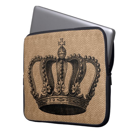 Kundenspezifische FarbVintager Kronenkasten Laptopschutzhülle (Vorderseite Links)