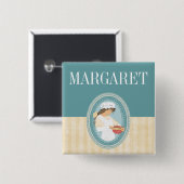 kundenspezifische FarbVintages Button (Vorne & Hinten)