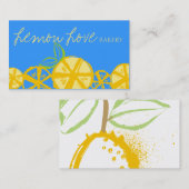 kundenspezifische Farbzitrone schneidet das Visitenkarte (Vorne/Hinten)