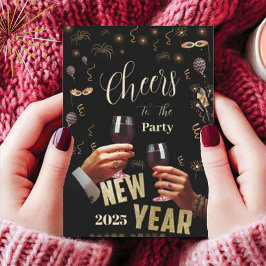 Kundenspezifische Feierlichkeiten zum Neujahrsfest Einladung