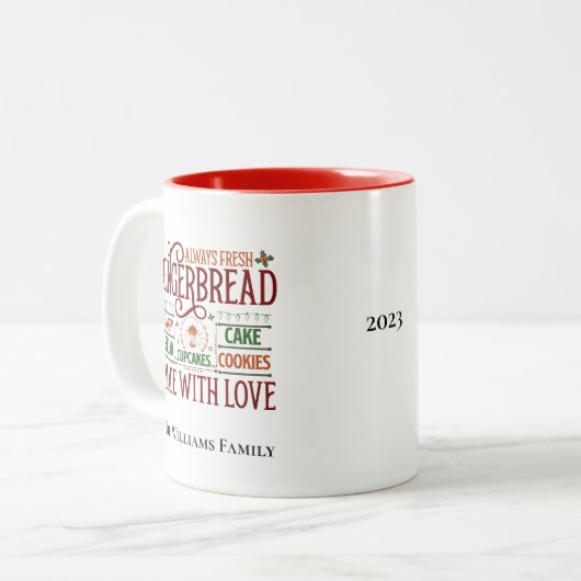 Kundenspezifische festliche Tasse (Vorderseite Links)