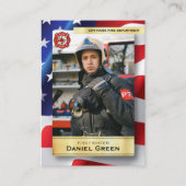 Kundenspezifische Firefighter-Handelskarten Telefonnummerkarte (Vorderseite)