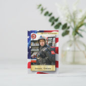 Kundenspezifische Firefighter-Handelskarten Telefonnummerkarte (Stehend Vorderseite)