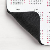 Kundenspezifische Firmenlogo Office 2025 Kalender Mousepad (Ecke)