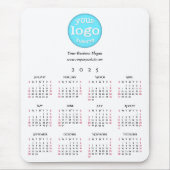 Kundenspezifische Firmenlogo Office 2025 Kalender Mousepad (Vorne)