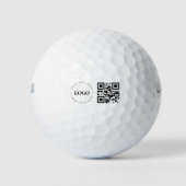 Kundenspezifische Firmenlogo QR-Code-Werbeaktion Golfball (Vorderseite)