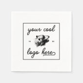 Kundenspezifische Firmenlogo Serviette (Vorderseite)