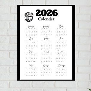 Kundenspezifische Firmenlogos 2026 Calander Magnetkarte