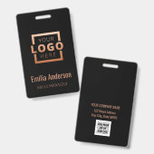 Kundenspezifische Firmenlogos - Copper Barcode Off Ausweis (Front & Back)