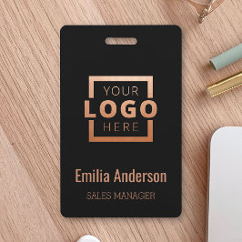 Kundenspezifische Firmenlogos - Copper Barcode Off Ausweis