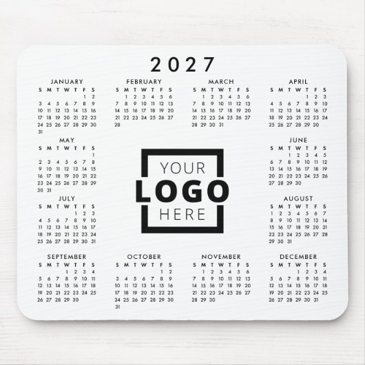 Kundenspezifische Firmenlogos Firmenkalender 2025 Mousepad (Vorne)