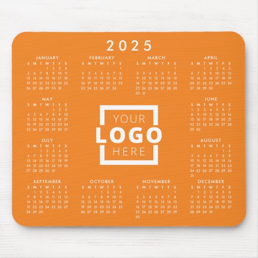 Kundenspezifische Firmenlogos Firmenkalender 2025 Mousepad (Vorne)
