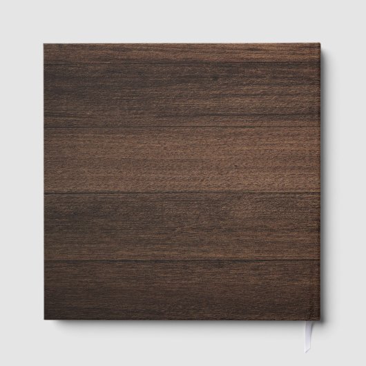 Kundenspezifische Firmenlogos für Besucher im Holz Gästebuch (Rückseite)