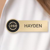 Kundenspezifische Firmenlogos Gold Name des Mitarb Namensschild