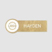 Kundenspezifische Firmenlogos Gold Name des Mitarb Namensschild (Vorderseite)