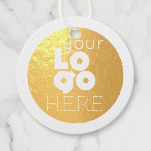 Kundenspezifische Firmenlogos Gold oder Silver Foi Geschenkanhänger (Vorderseite)