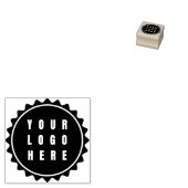 Kundenspezifische Firmenlogos Große Briefmarke aus Gummistempel (Stempel)