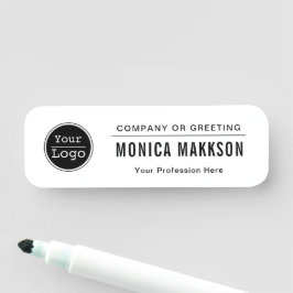 Kundenspezifische Firmenlogos Grundlegende Mitarbe Namensschild