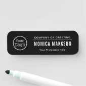 Kundenspezifische Firmenlogos Grundlegende Mitarbe Namensschild (Beispiel)